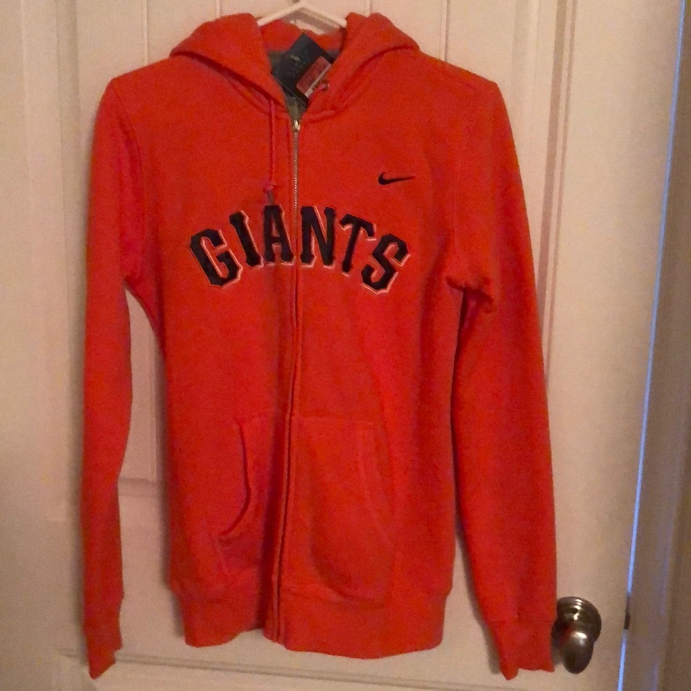 New Nike SF Giants zip up hoodie . Never worn / with tags. Womens Large